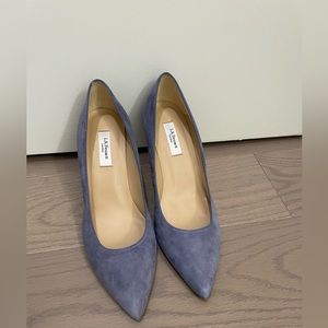 L.K. Bennett light blue/grey suede pumps, size 37